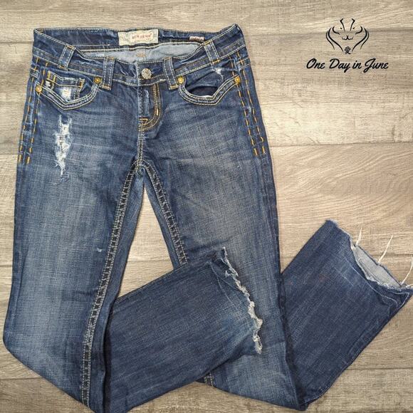 Mek Denim Oaxaca Low Rise Slim Boot Size 27/34 Long (4 Long) - Picture 1 of 6
